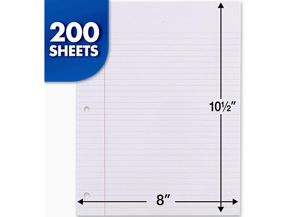 Mead Loose Leaf College Ruled 3-Pack 200ct