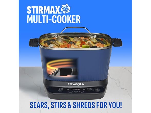 STIRMAX Midnight Blue 7.5QT Digital Multi-Cooker
