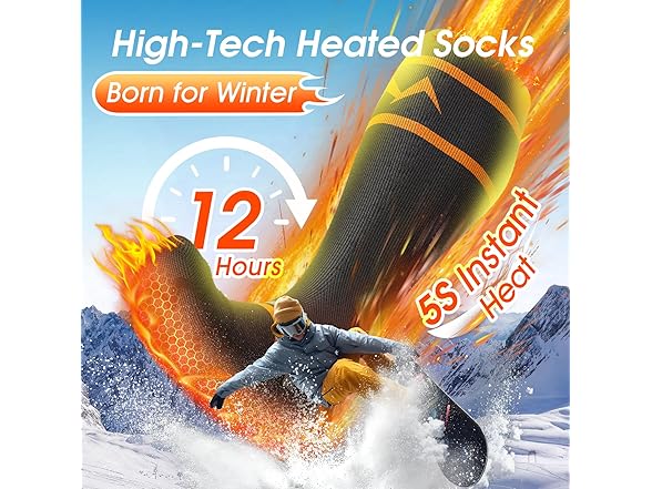 GDFFZM Rechargeable Heated Socks