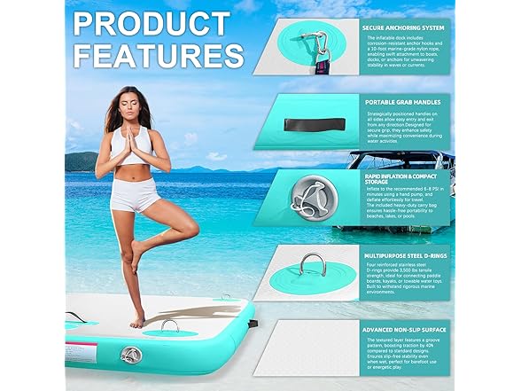 AWSUM Inflatable Floating Dock