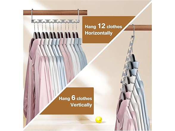 Space Saving Hangers for Clothes 20 Pack