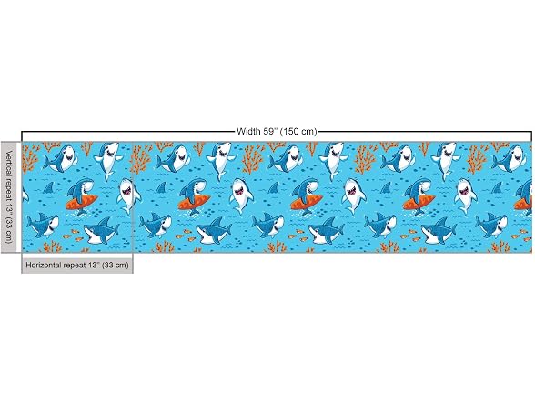 Ambesonne Shark Fabric by The Yard