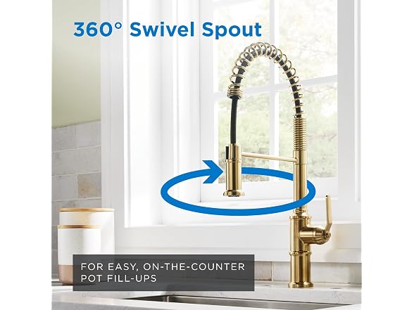Gerber Kinzie Pre-Rinse Kitchen Faucet, Brushed Bronze