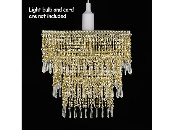 Waneway 3 Tier Chandelier Shade Gold
