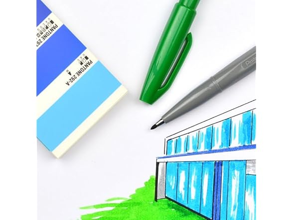 Pentel S520 Sign Pen - Green