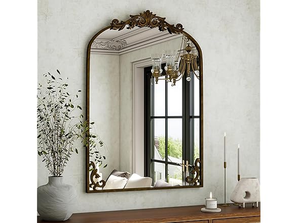 Arched Wall-Mounted Bathroom Mirror
