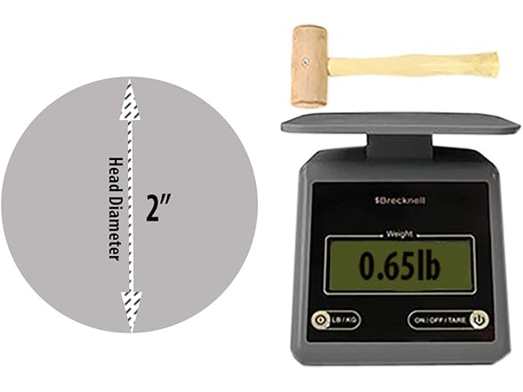 ToolUSA 121/2 Inch Rawhide Mallet