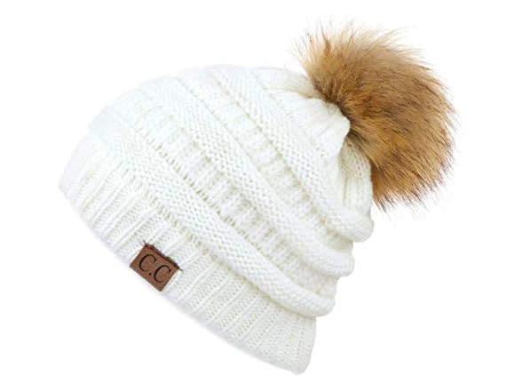 C.C CC Fur Pom Winter Fall Trendy Chunky