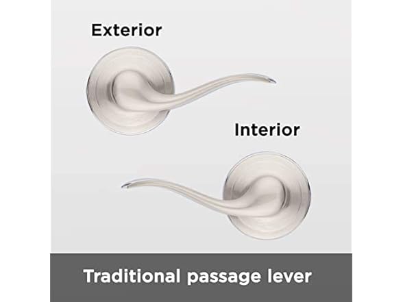 2Pk Or 3Pk Kwikset Passage Door Handle
