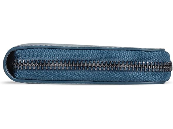 Otto Angelino Genuine Leather Zippered Clutch