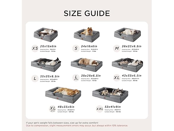 Bedsure XL Orthopedic Dog Bed for Extra Large Dogs