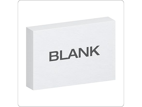 Oxford Blank Index Cards, 4" x 6"