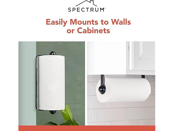 Spectrum Paper Towel Holder for Under Cabinet 