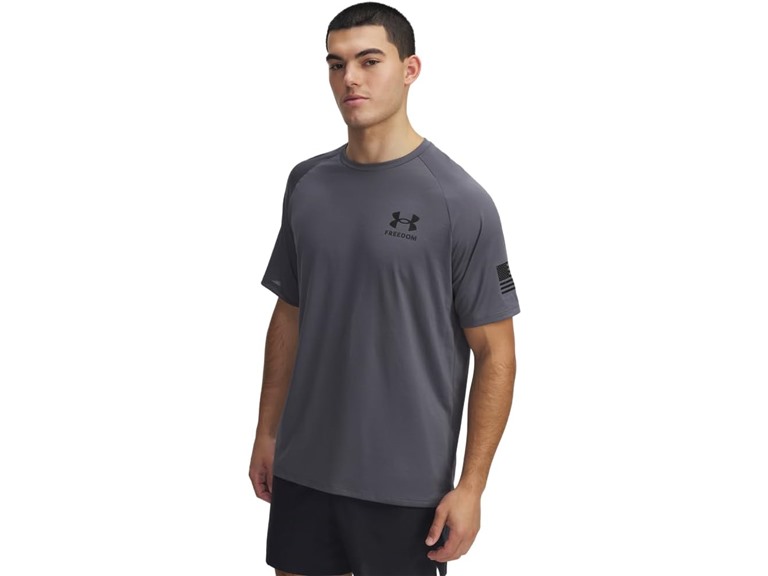 Small UA Men's Freedom Tech T-Shirt Black / / Black,C