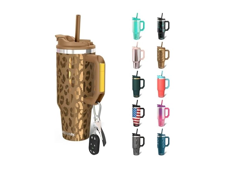 Frost Buddy 40oz Tumbler, Copper Leopard