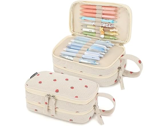 Large Pencil Case Pouch, High Capacity