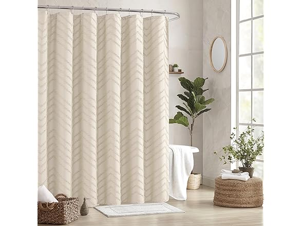 TURKIO Shower Curtain 72x72 Beige