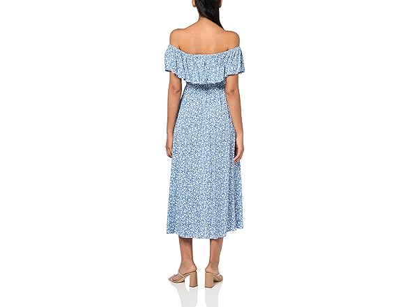 Coolmee Womens Casual Blueflower