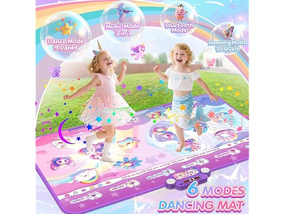 MUZREES Bluetooth Dance Pad with LED Lights