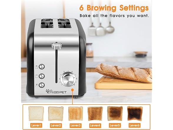 ALES 2 Slice toaster Black