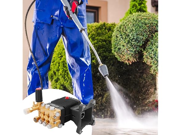 Pressure Washer Pump, 1" Shaft Horizontal