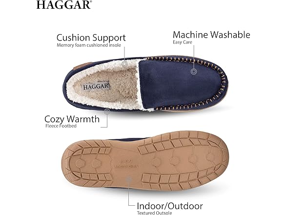 Haggar Men's Venetian Slipper (11-12)
