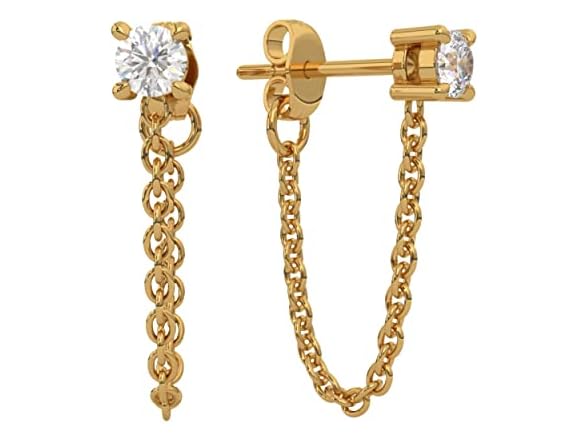 ELISE & DREW - 18k Gold Plated Stud Chain