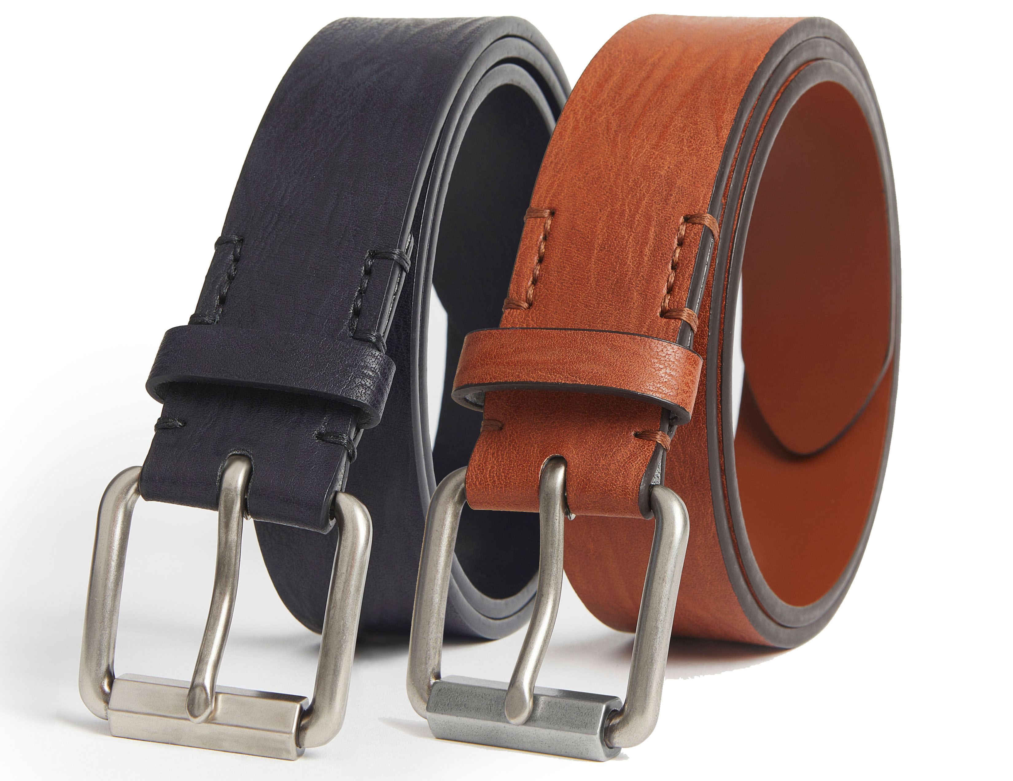 G.B. Rugged Leather Casual Belt - Gallery 10