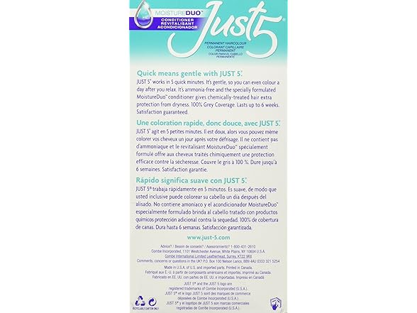 Just 5 Color Jet Black J-50 (3 Pack)