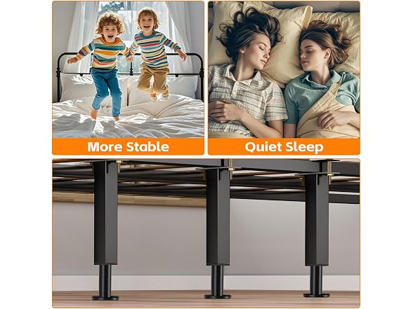 NESAPTO 4-Pack Metal Bed Risers 7-11in