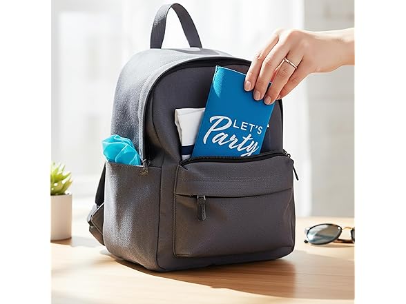 Slim Fit Can Coolers, 12 Pack, Lets Party Design