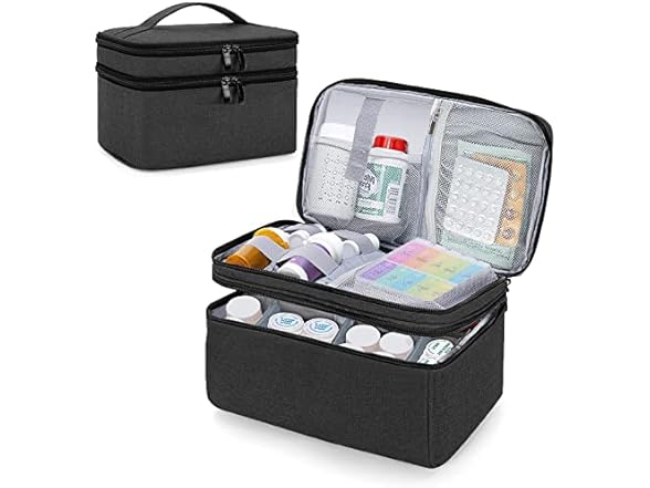 Derggzey Medicine Storage Organizer Bag