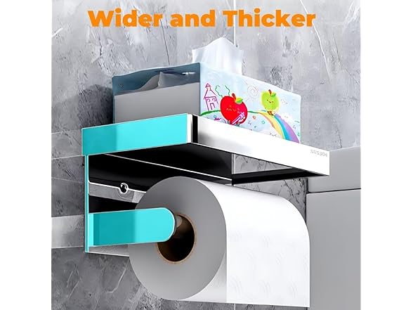 SEIRHOO Toilet Paper Holder with Shelf