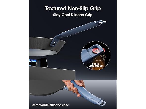 stackbear Carbon Steel Frying Pan Set