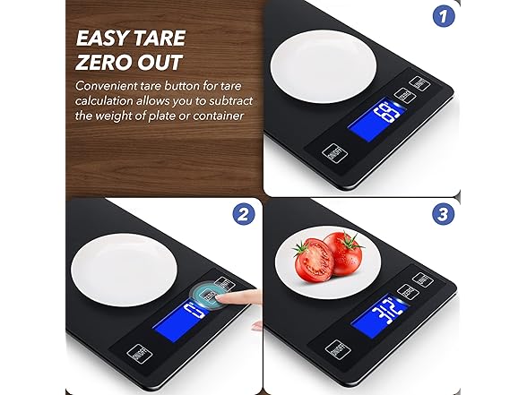 33lb Food Kitchen Digital Scale,1g/0.05oz Precise Graduation