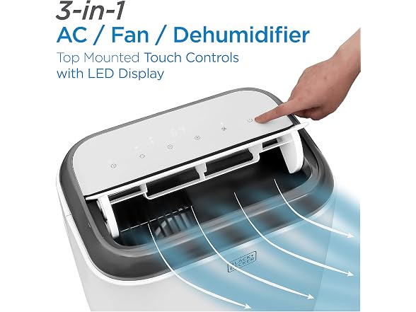 BLACK+DECKER BPP06WTB 6,000 BTU AC