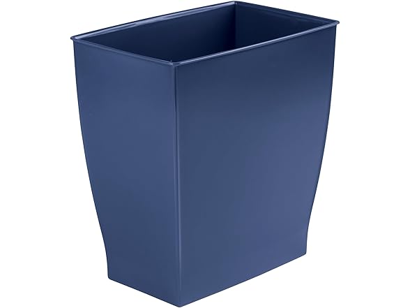 iDesign Small Plastic Bathroom Trash Can
