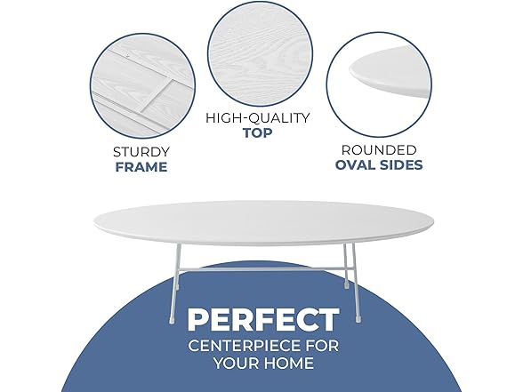 LeisureMod Rossmore Coffee Table