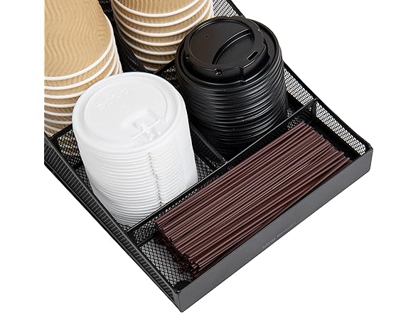 Mind Reader Cup & Condiment Station 2pk