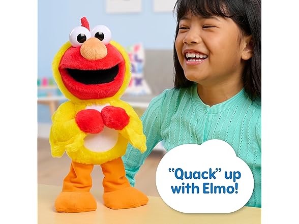 Sesame Street Chicken Dance Elmo Feature 13 Inch Plush