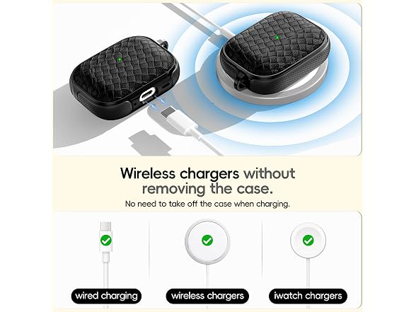 R-fun AirPods Pro 3 Case Woven Leather