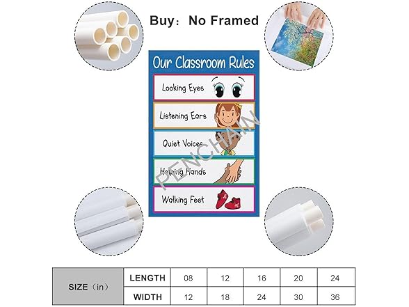 Preschool Classroom Rules Poster