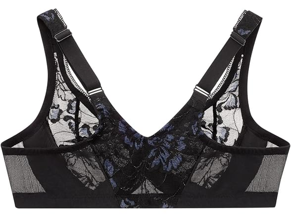 Glamorise Women (46F) Full Figure Lacey T-Back Bra