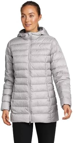 Eddie Bauer Women's CirrusLite Down Parka, Lt Gray, Medium