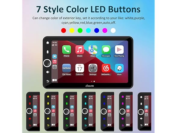 7" Wireless CarPlay Android Auto Radio