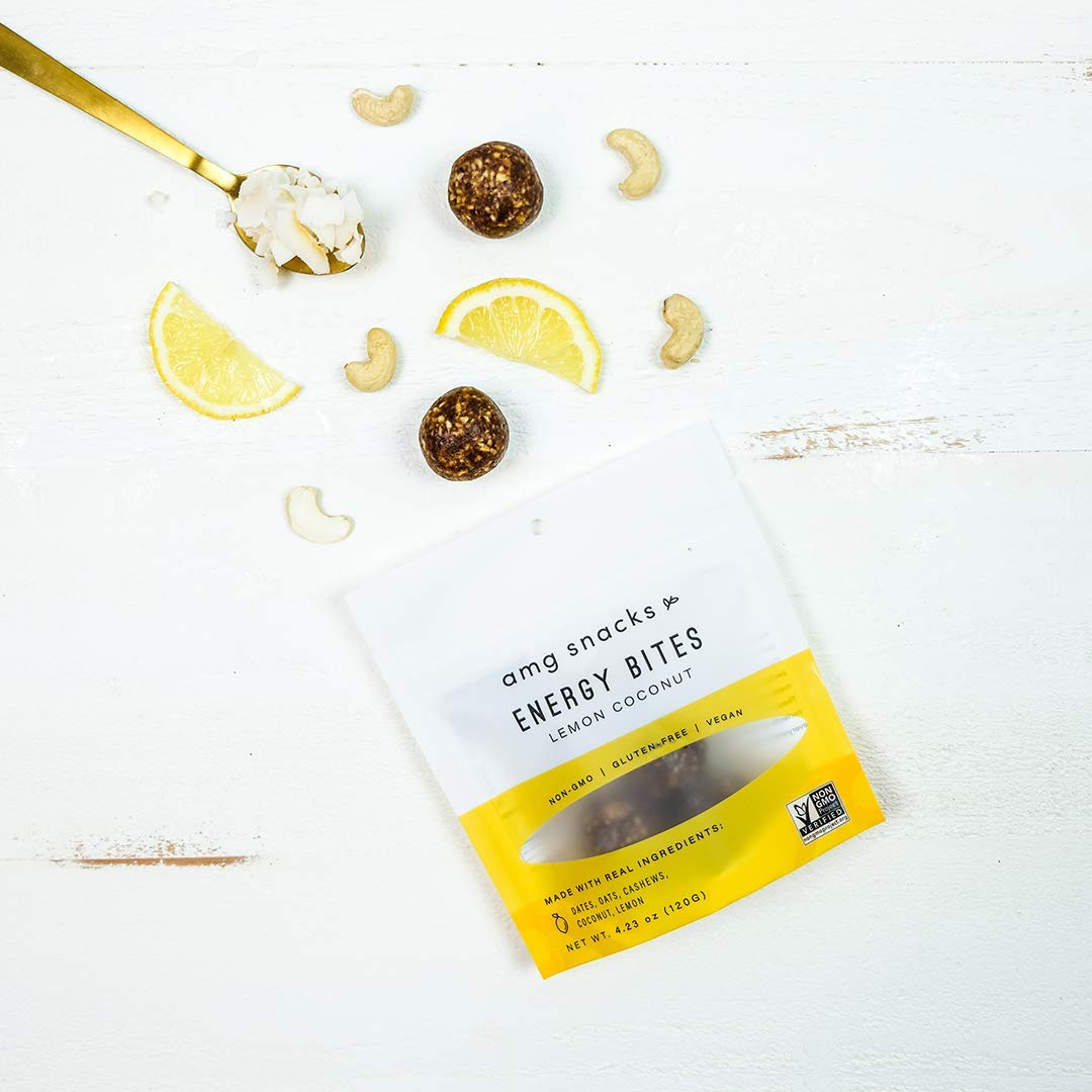 (6 Pack) AMG Lemon Coconut Energy Bites - Gallery 7