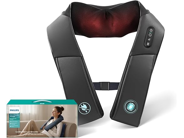 PHILIPS Cordless Shiatsu Massage Pillow