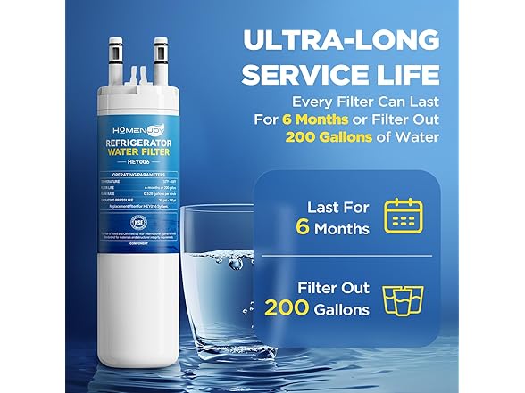 Homenjoy Water Filter 2 Pack