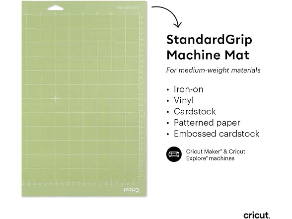 Cricut StandardGrip Machine Mats 12in x 12in