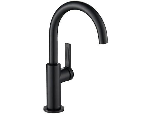 KRAUS Oletto Single Handle Kitchen Bar Faucet in Matte Black